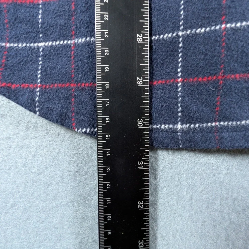 J. Crew Oarsman Thick Flannel Shirt Mens XL Windowpane‎ Plaid Long Sleeve